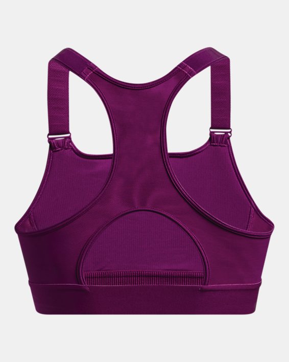 Sujetador deportivo de sujeción alta HeatGear® Armour para mujer, Purple, pdpMainDesktop image number 11